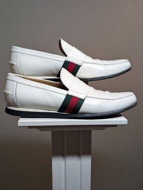Gucci Shoes - White Leather - Men's Size 13